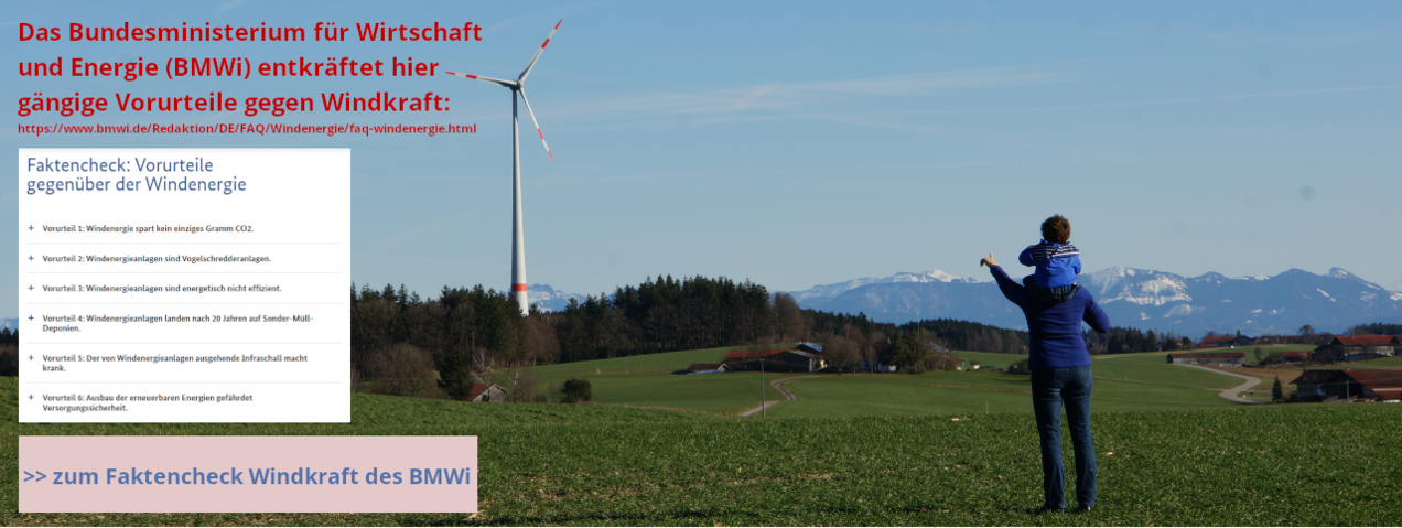 Das BMWi entkräftet gängige Vorurteile gegen Windkraft